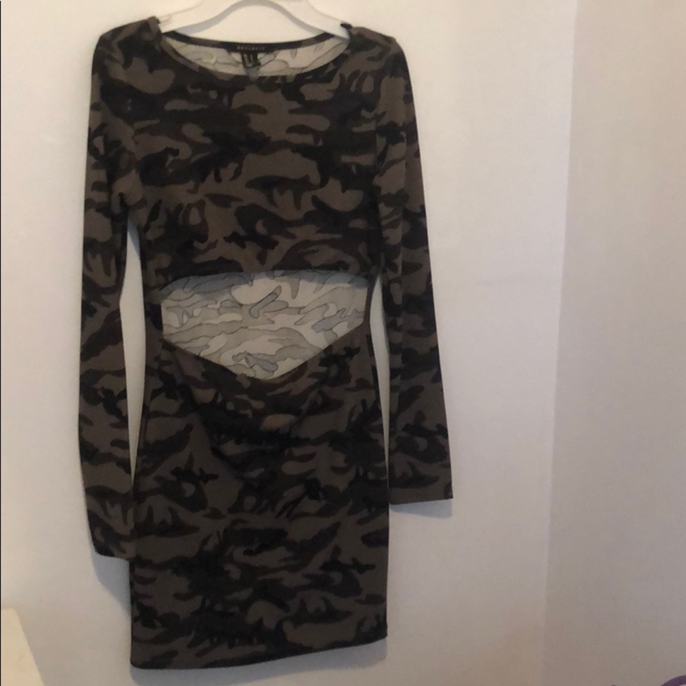 Camo bodycon dress